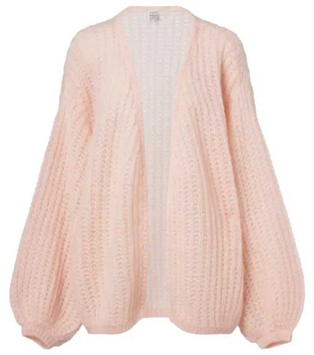 Toteme Open-knit oversized mohair-blend cardigan