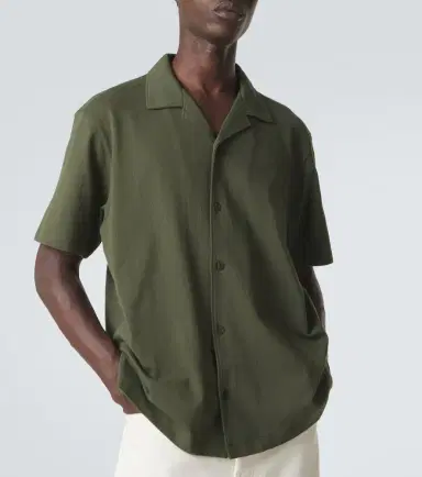 Sunspel Riviera cotton mesh polo shirt | Thumbnail 5