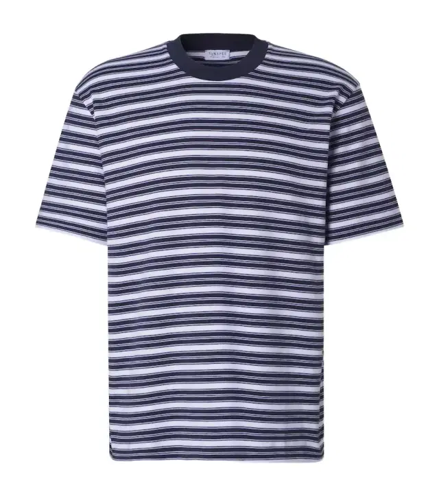 Striped cotton jersey T-shirt