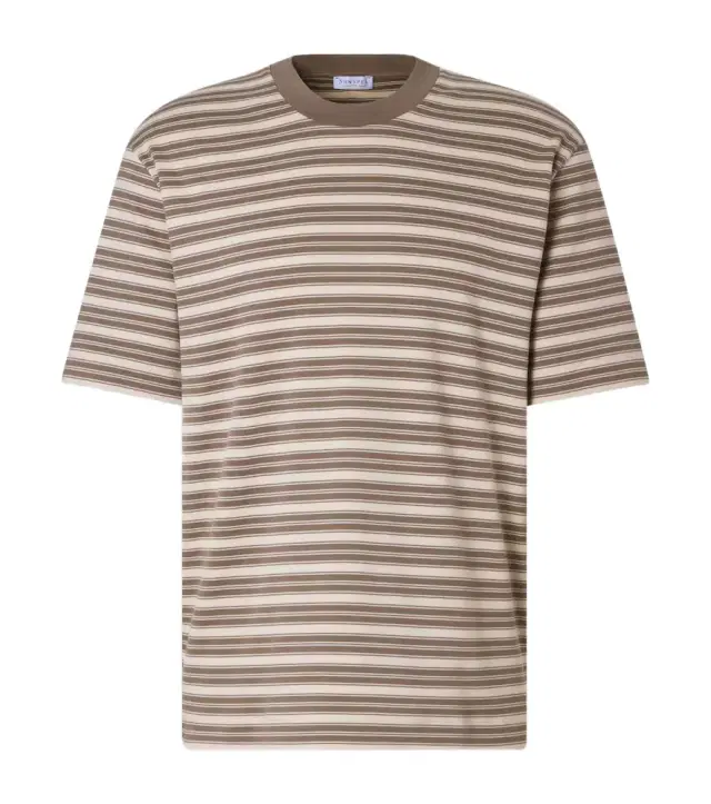 Striped cotton jersey T-shirt
