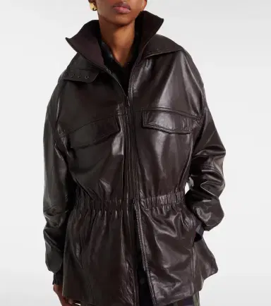The Frankie Shop Carnaby leather jacket | Thumbnail 3 The Frankie Shop Carnaby leather jacket | Thumbnail 3