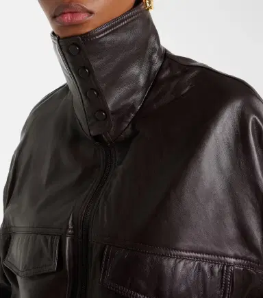 The Frankie Shop Carnaby leather jacket | Thumbnail 5 The Frankie Shop Carnaby leather jacket | Thumbnail 5