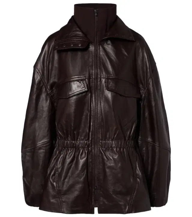 The Frankie Shop Carnaby leather jacket