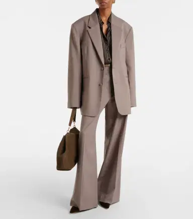The Frankie Shop Peri pinstripe satin shirt | Thumbnail 4