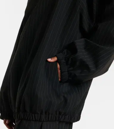 The Frankie Shop Baxter oversized pinstripe blouson jacket | Thumbnail 6