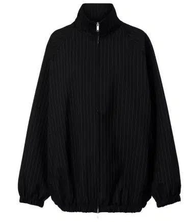 The Frankie Shop Baxter oversized pinstripe blouson jacket | Thumbnail 1