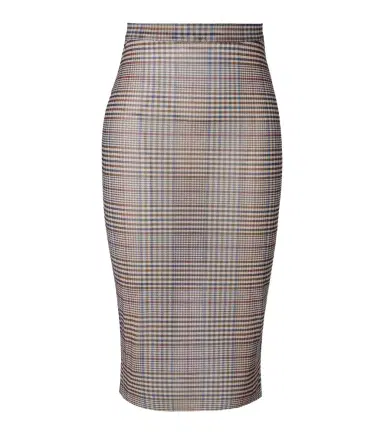 The Frankie Shop Aurora plaid sheer mesh midi skirt | Thumbnail 1