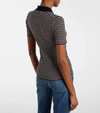Nili Lotan Gemmatta striped cotton polo shirt | Thumbnail 2 Nili Lotan Gemmatta striped cotton polo shirt | Thumbnail 2