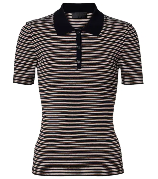 Gemmatta striped cotton polo shirt