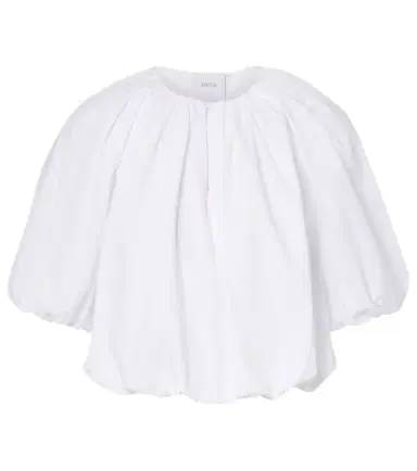 Patou Gathered cotton top | Thumbnail 1 Patou Gathered cotton top | Thumbnail 1