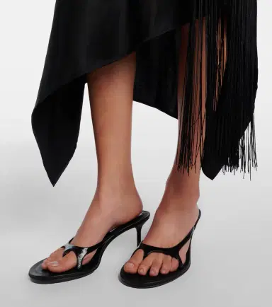 Acne Studios 60 patent leather sandals | Thumbnail 6