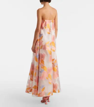 Staud Allyson floral organza gown | Thumbnail 5 Staud Allyson floral organza gown | Thumbnail 5