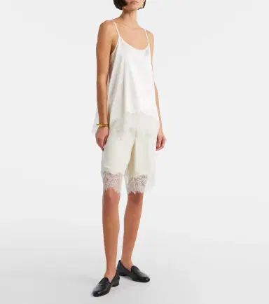 Staud Chloe lace-trimmed silk-blend satin camisole | Thumbnail 3