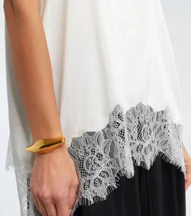 Staud Chloe lace-trimmed silk-blend satin camisole | Thumbnail 4