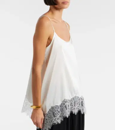 Staud Chloe lace-trimmed silk-blend satin camisole | Thumbnail 7