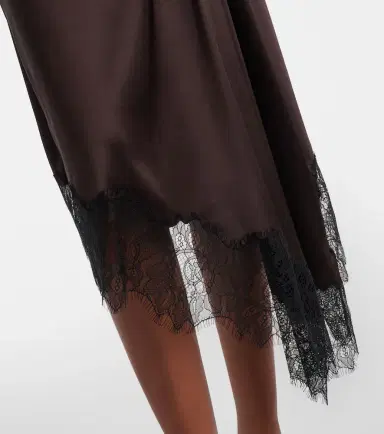 Staud Sonoma lace-trimmed silk-blend midi dress | Thumbnail 2