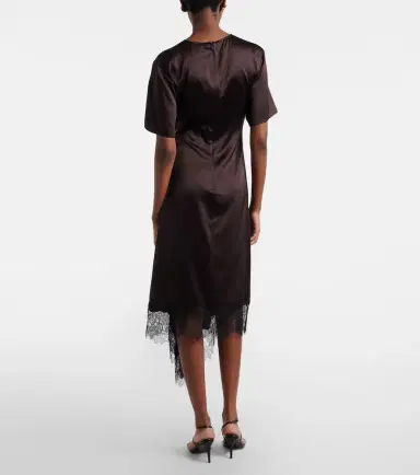 Staud Sonoma lace-trimmed silk-blend midi dress | Thumbnail 5