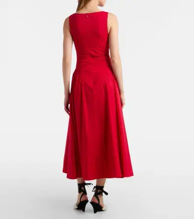 Staud Gwen cotton poplin midi dress | Thumbnail 5 Staud Gwen cotton poplin midi dress | Thumbnail 5