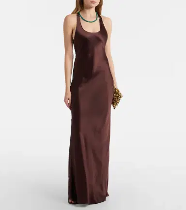 Staud Juanita satin gown | Thumbnail 5