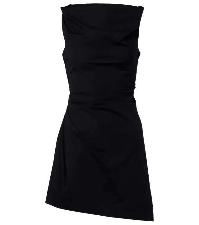 Staud Callie asymmetric cotton minidress
