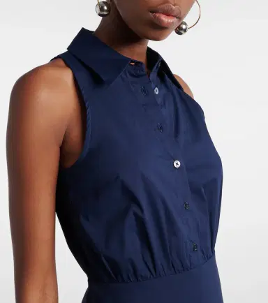 Staud Romy cotton midi dress | Thumbnail 6