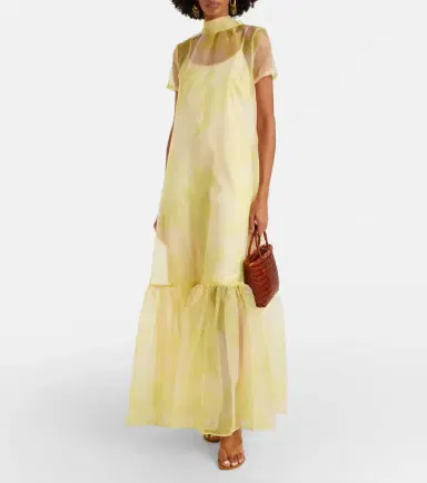 Staud Calluna organza maxi dress | Thumbnail 4