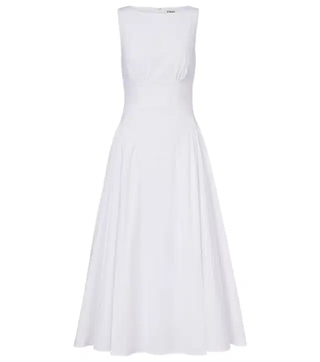 Staud Gwen cotton poplin midi dress