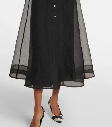 Staud Elle organza midi dress | Thumbnail 4