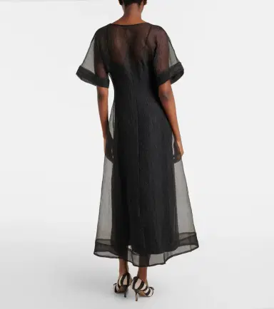 Staud Elle organza midi dress | Thumbnail 5