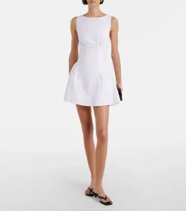 Staud Gwen cotton minidress | Thumbnail 4 Staud Gwen cotton minidress | Thumbnail 4