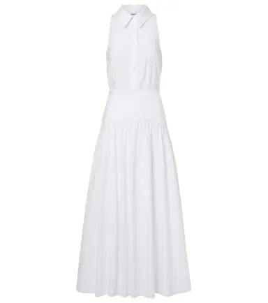 Staud Romy cotton poplin midi dress | Thumbnail 1 Staud Romy cotton poplin midi dress | Thumbnail 1
