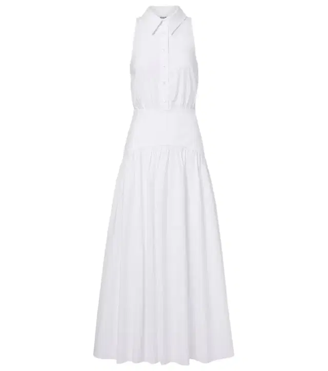 Romy cotton poplin midi dress