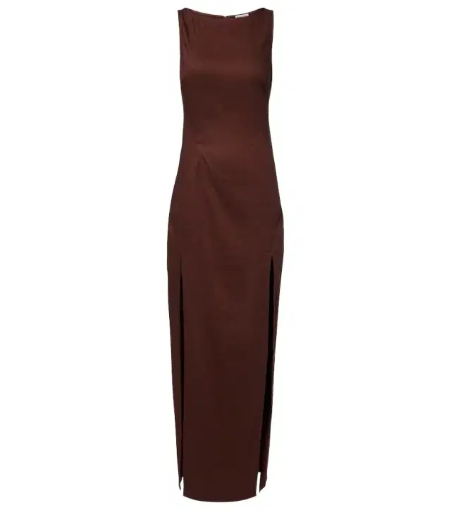 Staud Costa linen-blend maxi dress