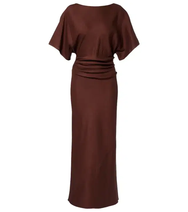 Amelie linen-blend midi dress