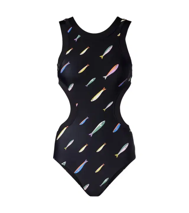 Dolce cutout printed swimsuit