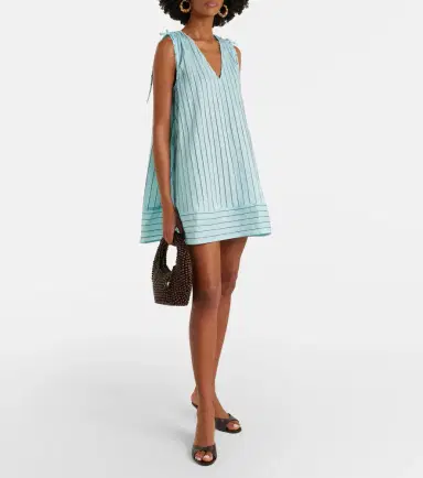 Staud Elena cotton-blend minidress | Thumbnail 3