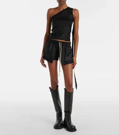 Rick Owens DRKSHDW Fog satin shorts | Thumbnail 2