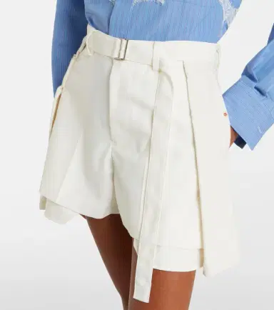 Sacai Paneled denim shorts | Thumbnail 4