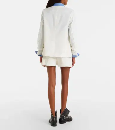 Sacai Paneled denim shorts | Thumbnail 5