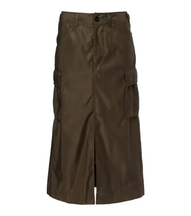 Pleated midi skirt