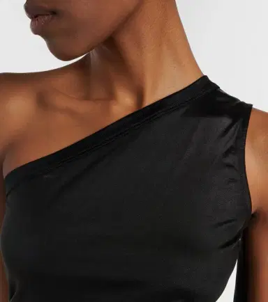 Rick Owens Ziggy one-shoulder jersey top | Thumbnail 2