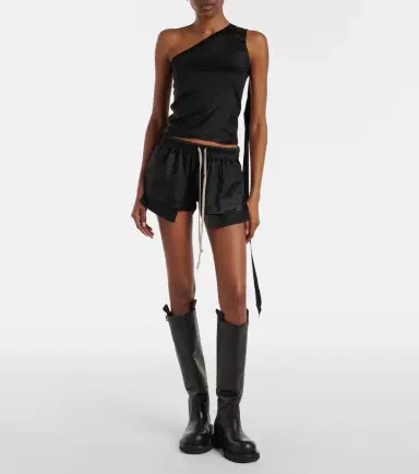 Rick Owens Ziggy one-shoulder jersey top | Thumbnail 5