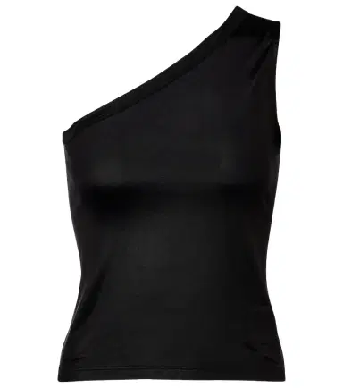 Rick Owens Ziggy one-shoulder jersey top | Thumbnail 1