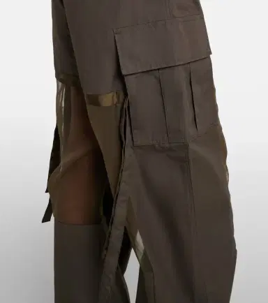 Sacai Paneled cotton cargo pants | Thumbnail 2