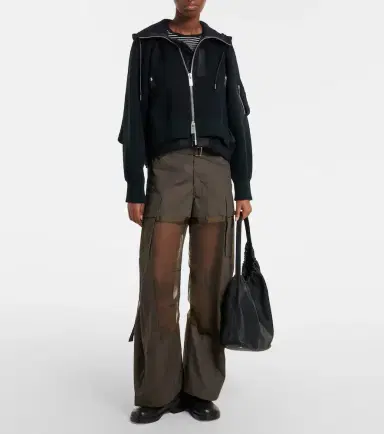 Sacai Paneled cotton cargo pants | Thumbnail 3