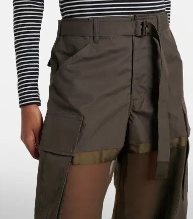 Sacai Paneled cotton cargo pants | Thumbnail 5