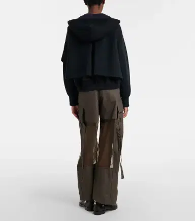 Sacai Paneled cotton cargo pants | Thumbnail 7