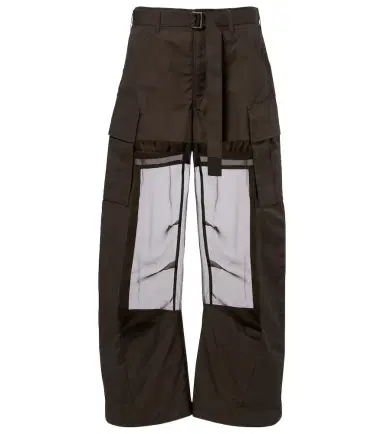 Sacai Paneled cotton cargo pants | Thumbnail 1