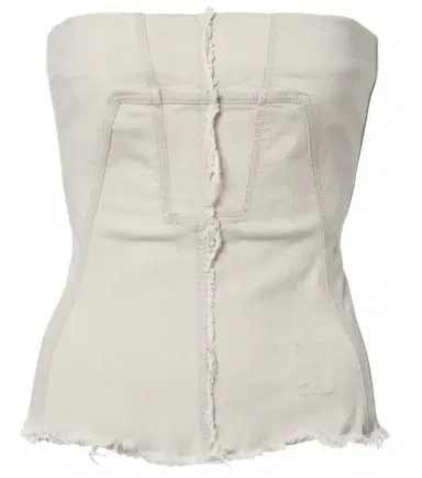 Rick Owens Strapless denim top | Thumbnail 1 Rick Owens Strapless denim top | Thumbnail 1