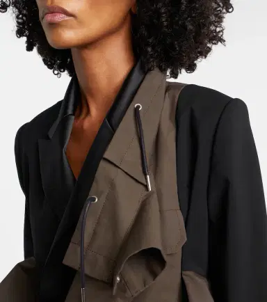 Sacai Paneled blouson jacket | Thumbnail 3